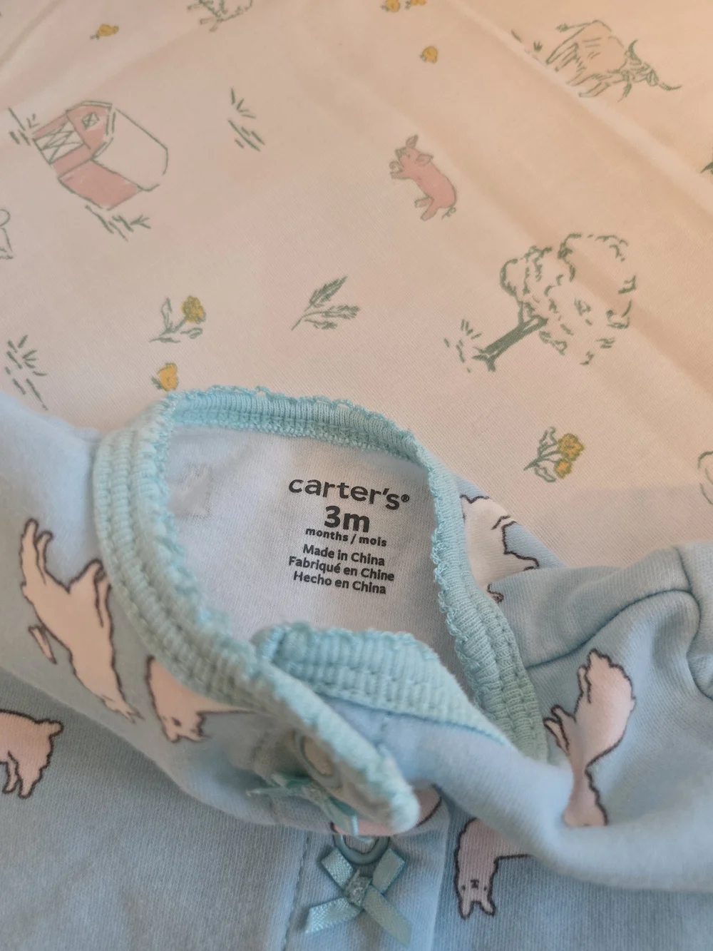 Carter's 3M Sleeper With Llama Print